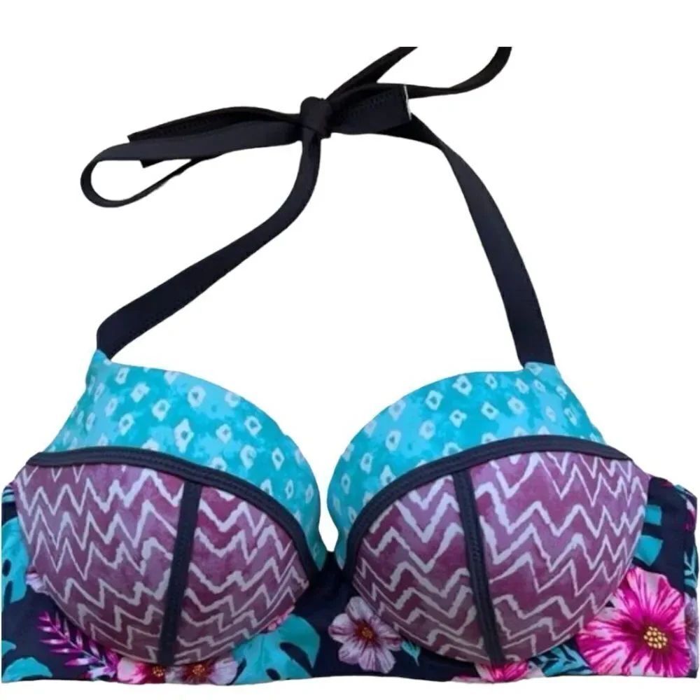 Shade and Shore Molded Cup multicolor swimwear Bikini Top 38B